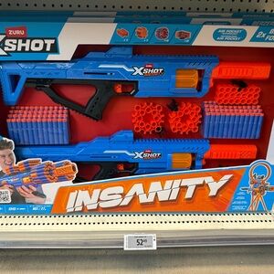 Brandnew X-Shot Insanity Blaster Set - Blue and Orange